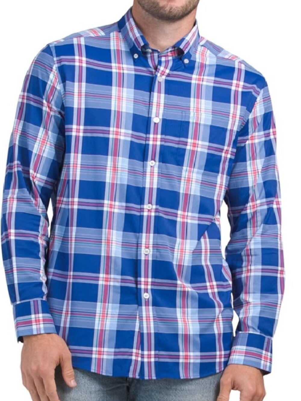 NWT Southern Tide Men's Intercoastal Plaid Sport Shirt in Spruce Shade XL